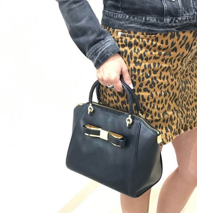 Bolso negro de piel Ted Baker