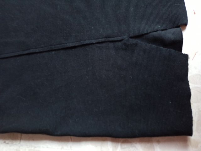 Falda tubo negra talla L