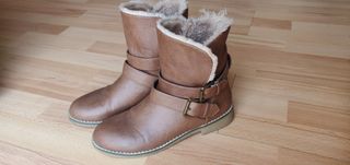 anna field botines camperos con flecos marrones anna field botines camperos con flecos marrones