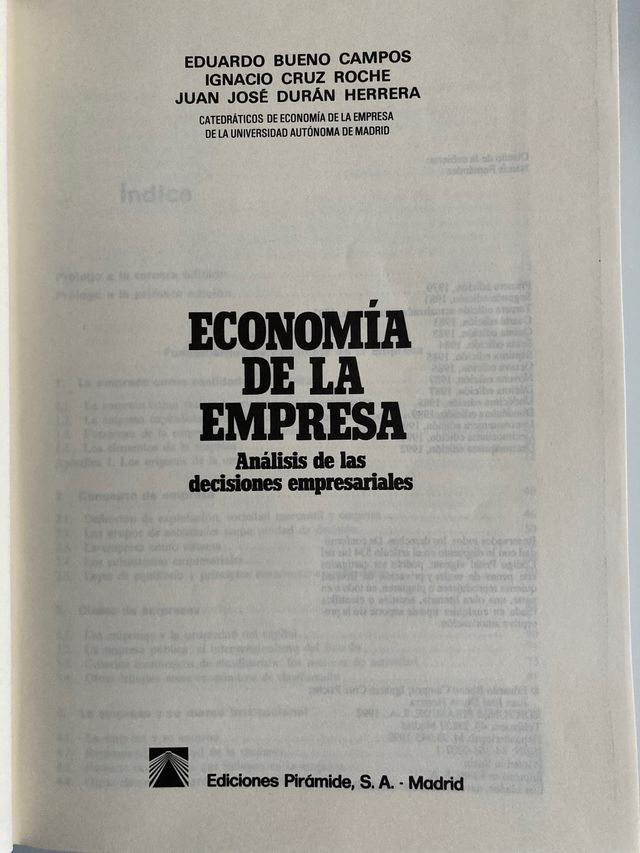 Economía de la empresa