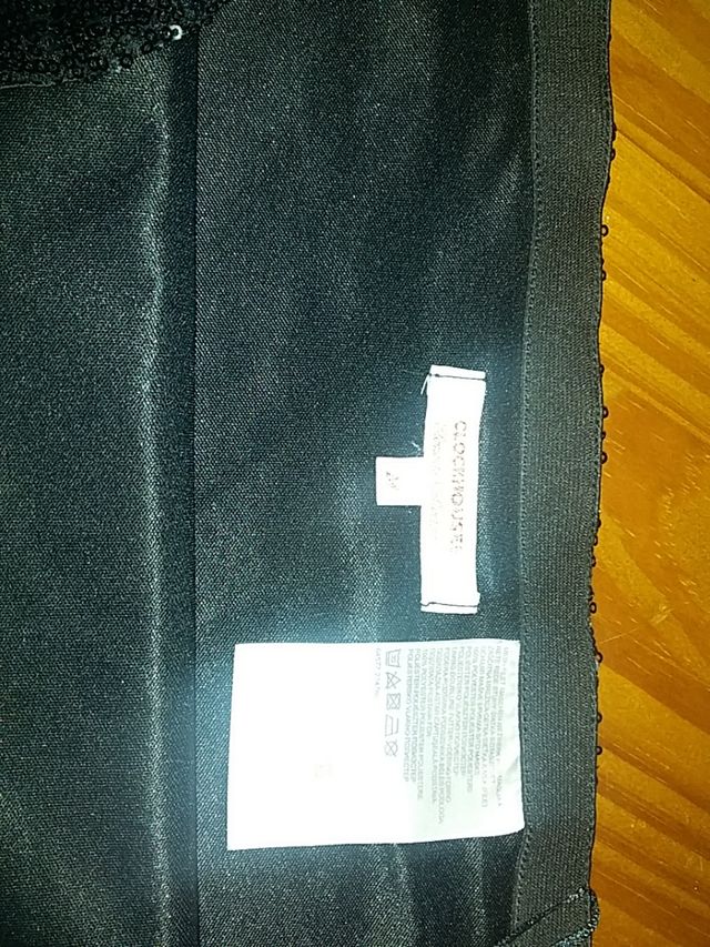 minifalda lentejuelas negra