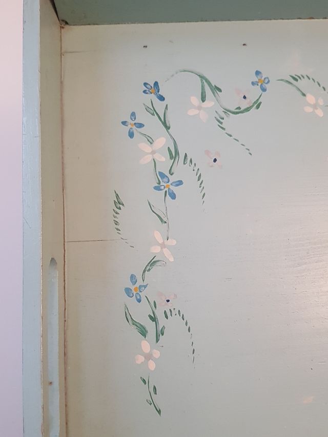 ANTIGUA CAMARERA O BANDEJA DE SERVICIO DE MADERA