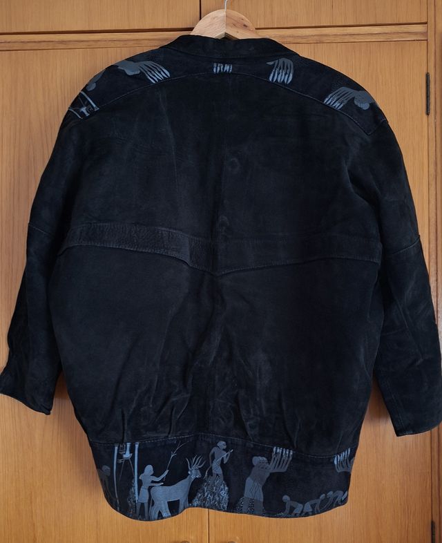 Chaqueta piel ante auténtica