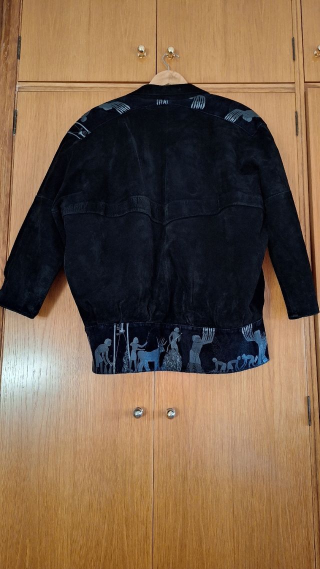 Chaqueta piel ante auténtica