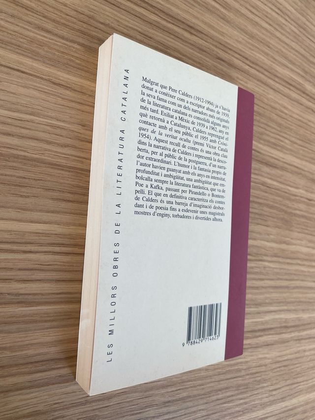 "Cròniques de la veritat oculta". Pere Calders