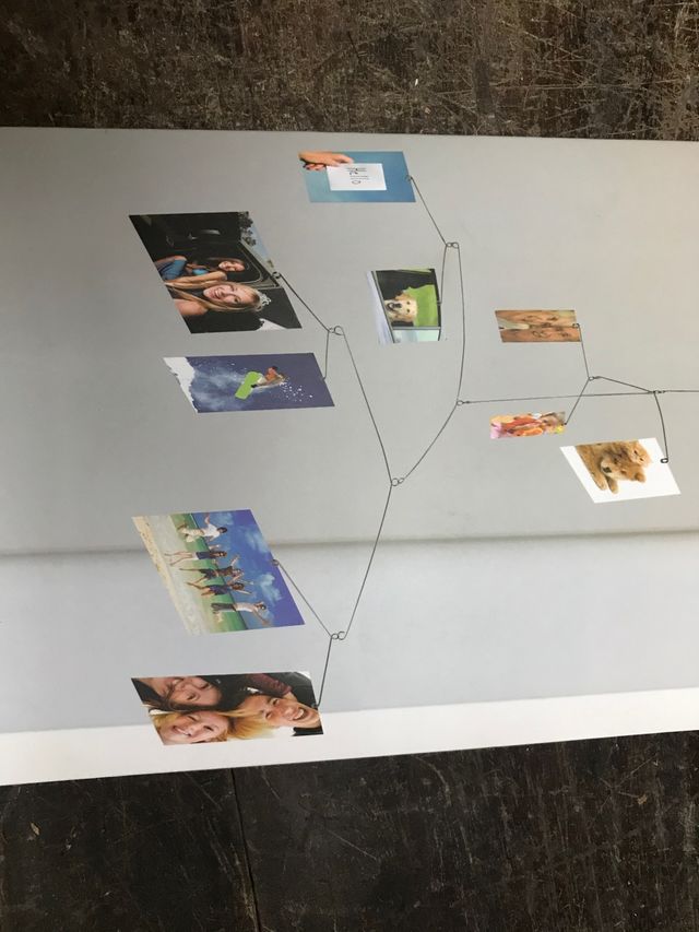 Móvil para fotos o postales Kikkerland