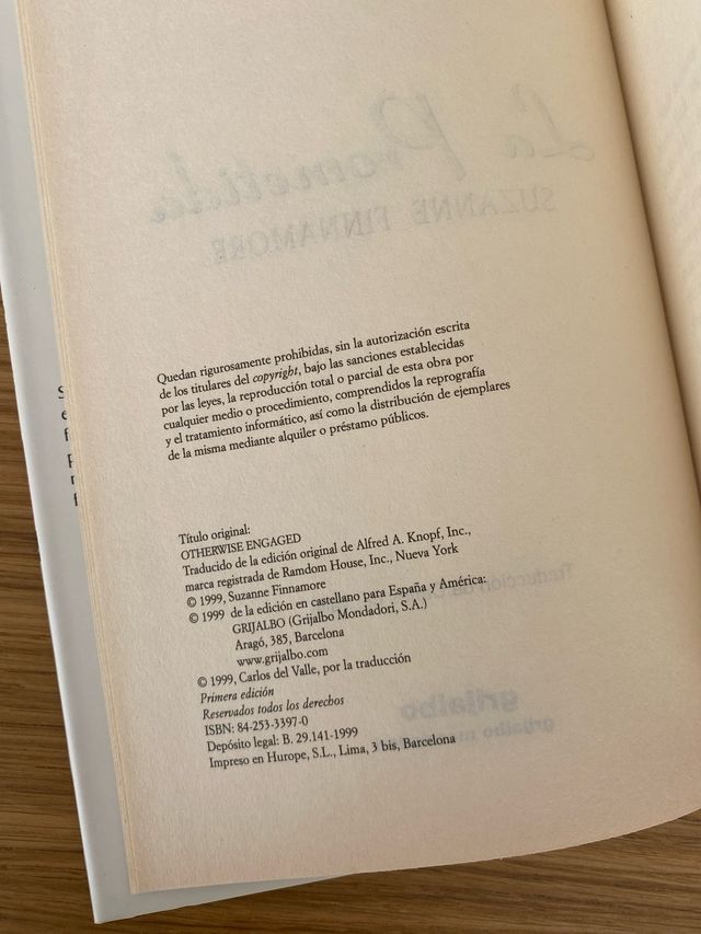 "La prometida". Suzanne Finnamore