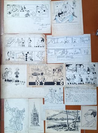 Dibujo viñeta cómic originales Alfonso Iglesias