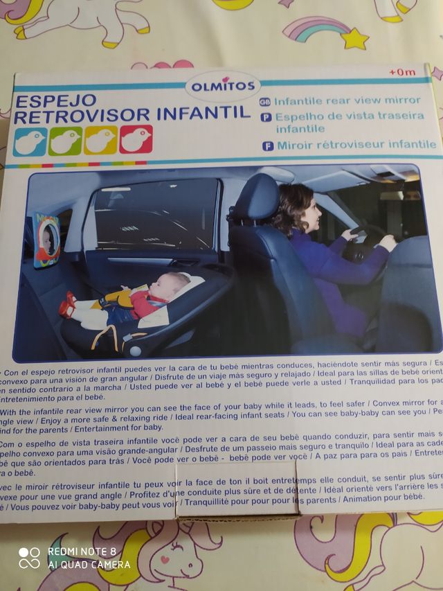 espejo retrovisor para el bebé