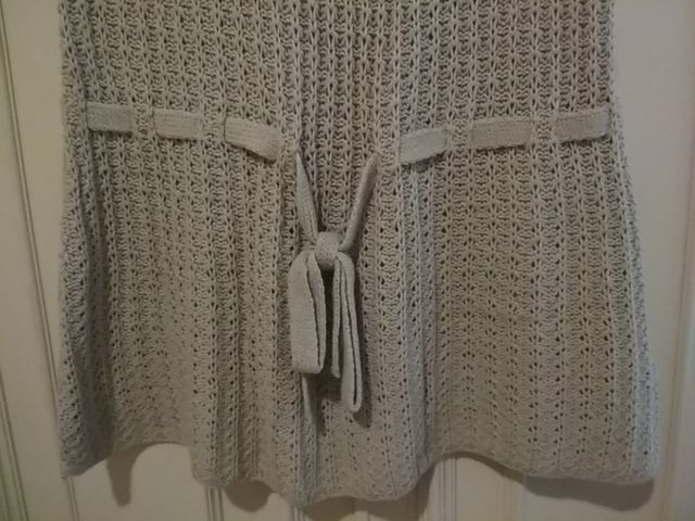 Vestido tricot gris claro BERSHKA talla S