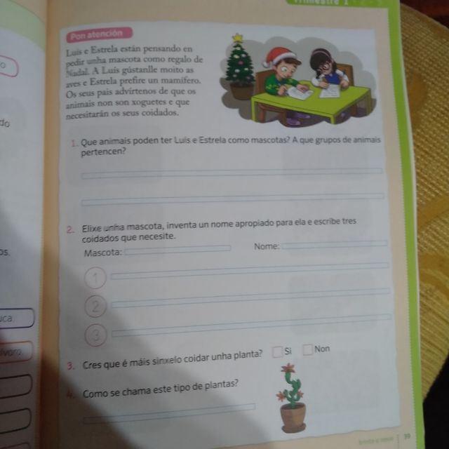 Libro texto Ciencias da Natureza-2° Primaria