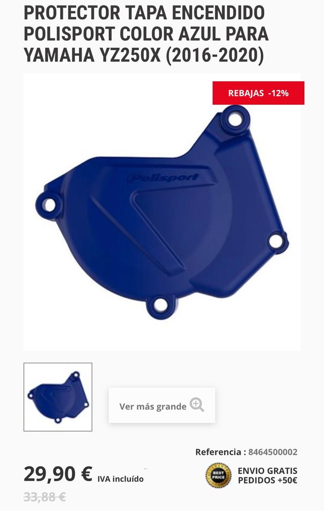 Protector nuevo Yamaha YZ 250 nuevo. 