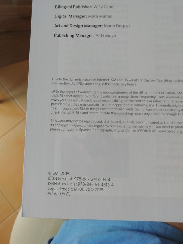 Libro de Natural science 5° primaria