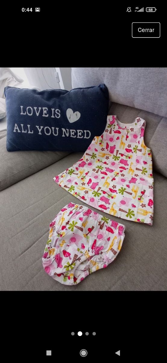 vestido bebé 6/12 meses BabyGap