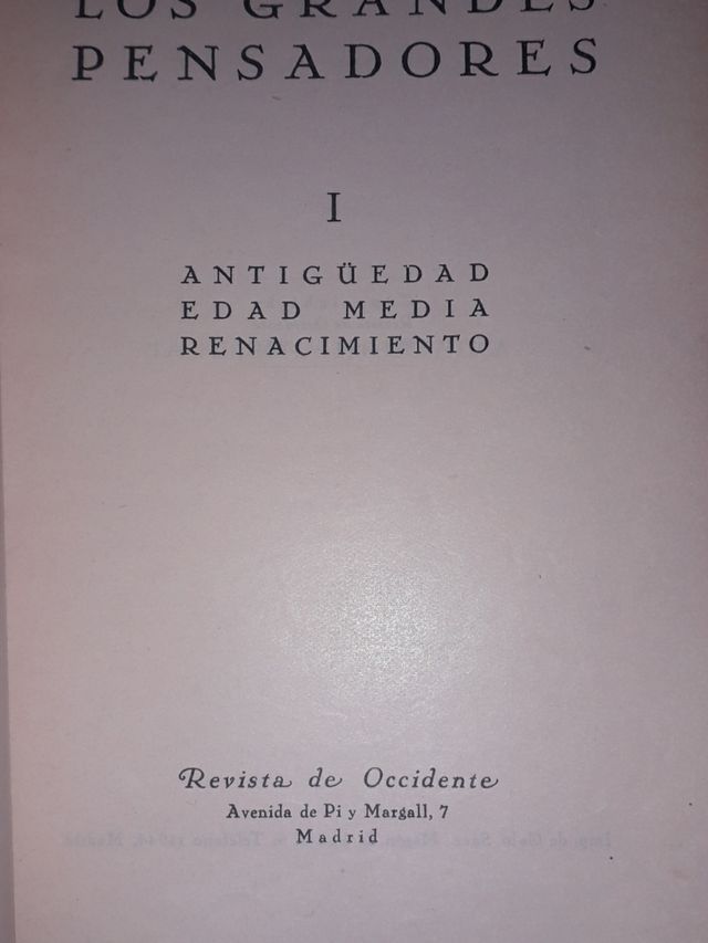 Los Grandes Pensadores I