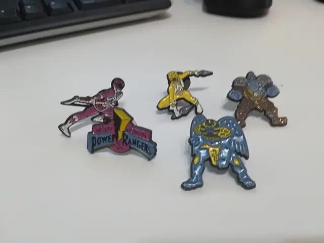 Power Rangers Lote colección pins serie años 90