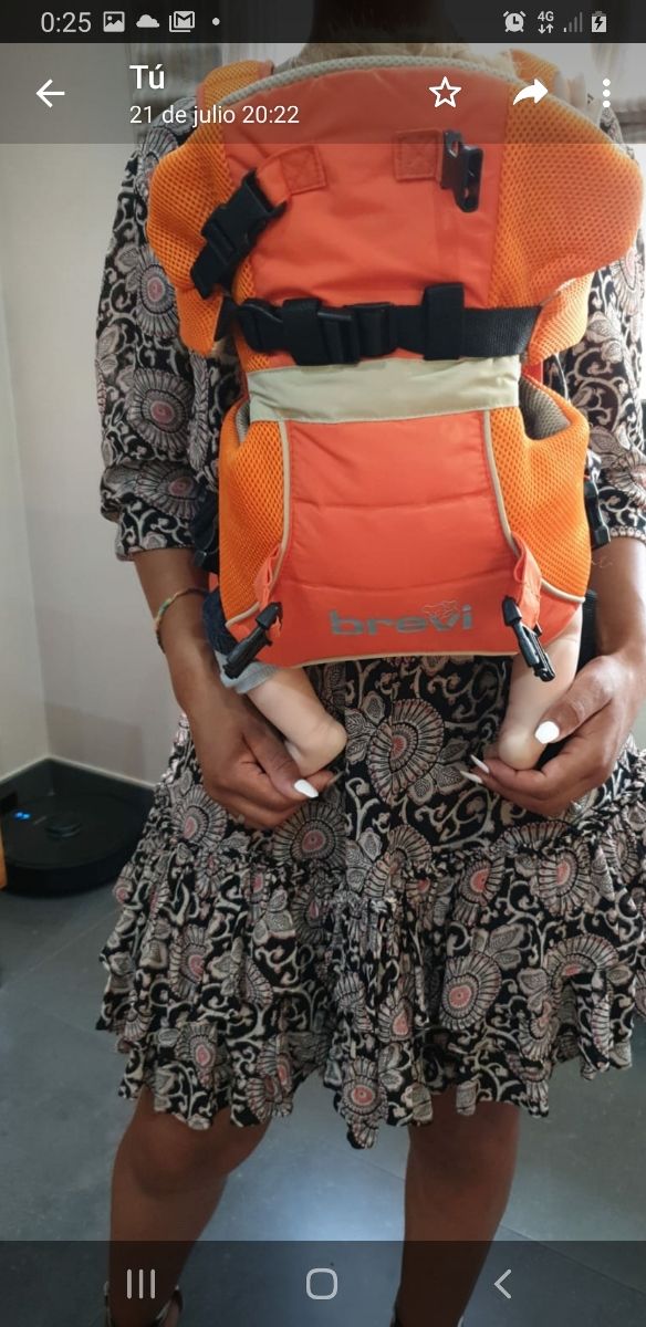 mochila portábebes marca Brevi