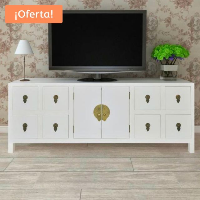 Aparador de Estilo Oriental con 8 Cajones y 2 Puer de segunda mano en