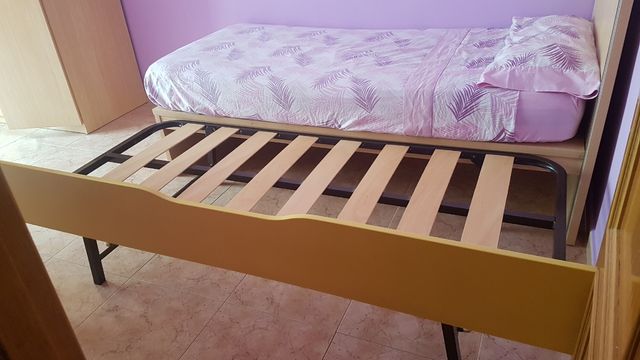 Cama de 1,90 + mesita + cama supletoria