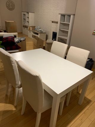 Mesa comedor o cocina blanca Ikea de segunda mano por 40 Mesa comedor o cocina blanca Ikea de segunda mano por 40