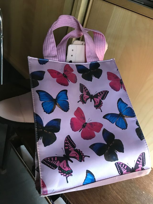 Bolsito mariposas colores fondo tida