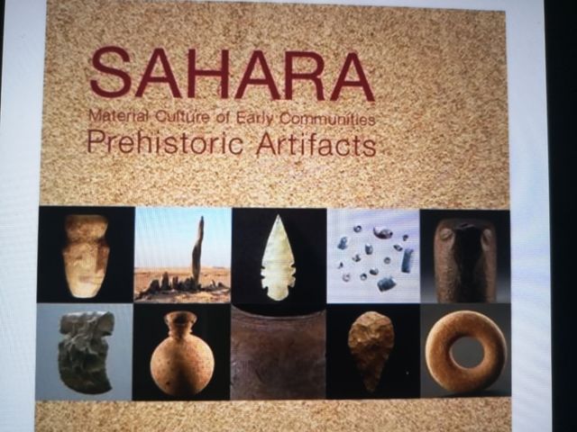 libro de artefacto arqueológicos del sahara