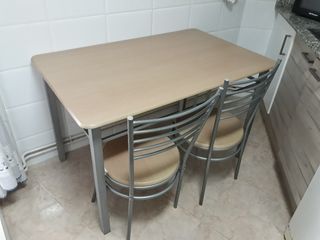 mesa cocina con sillas enganchada mesa cocina con sillas enganchada
