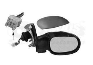 Negro exterior izquierda eléctricamente calefactable convexo para renault 10 />