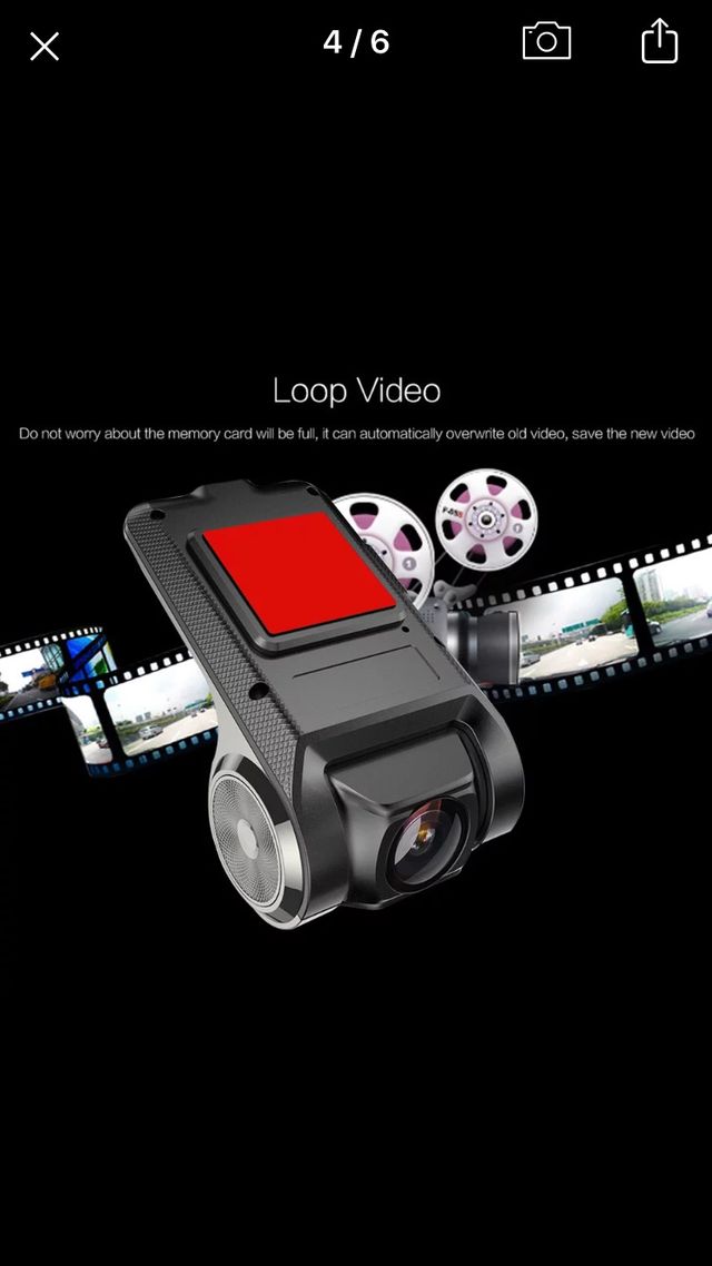 Cámara de vigilancia para coche.