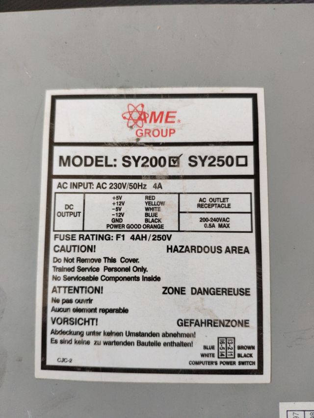 Fuentes de alimentacion varias potencias sobremesa