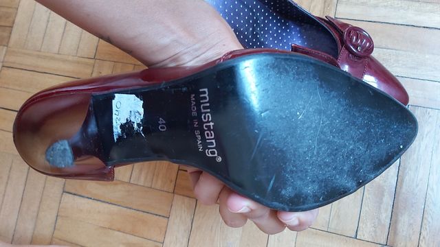 zapatos mustang granate n°40