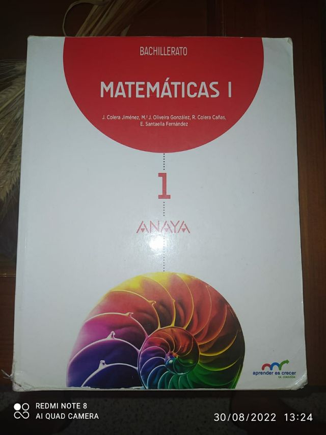 Matemáticas 1° bachillerato Anaya