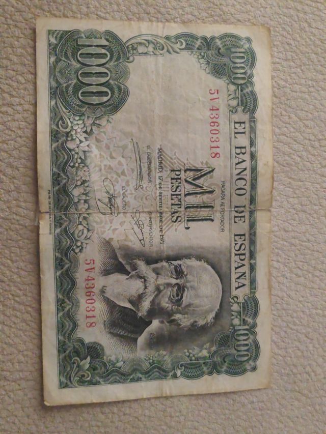 Biglietto 1000 pesetas