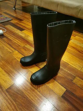 Calcetín infantil forro polar CREMA para botas agua