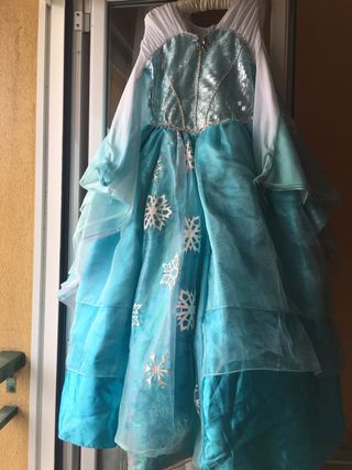 Disfraz Elsa frozen CORONACION LUJO talla9\\/10 de segunda mano por 45 EUR  en Villacadima en WALLAPOP