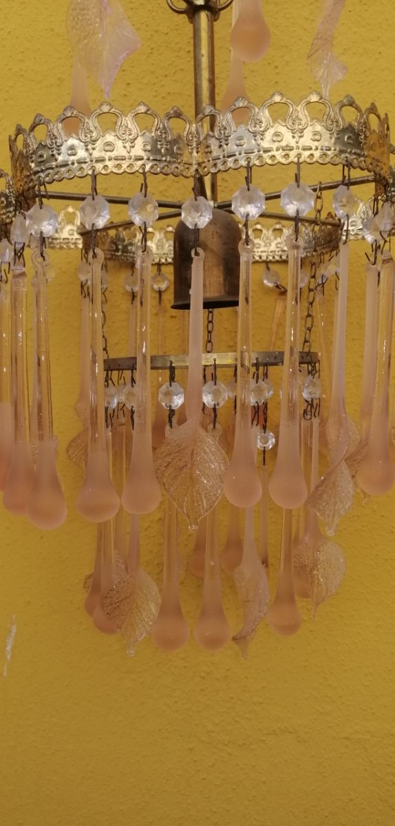 Lámpara de techo antigua estilo francés vintage de segunda mano por 65