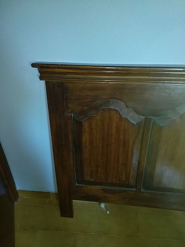 Cabecero cama madera maciza