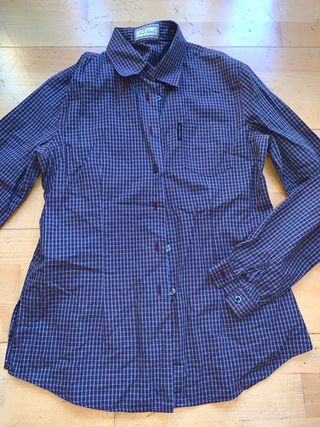 Camisa mujer cuadros Thomas Burberry talla s de segunda mano Thomas Burberry camisa rosa manga mujer logo de segunda mano
