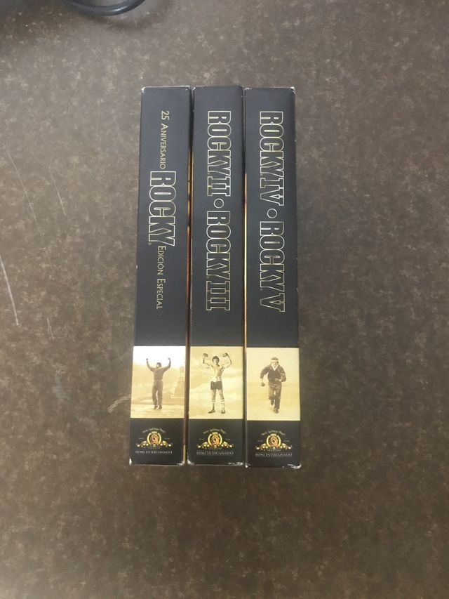 Colección rocky en vhs