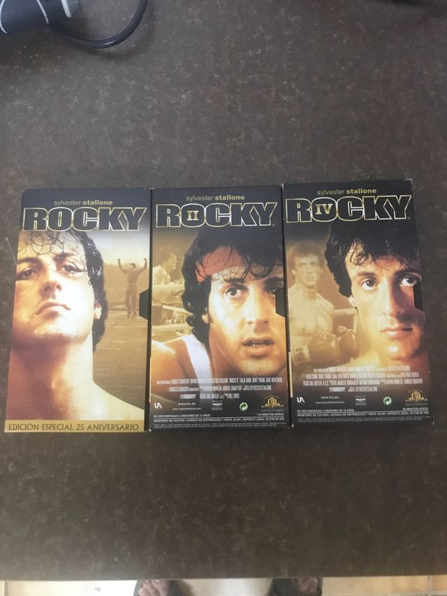 Colección rocky en vhs