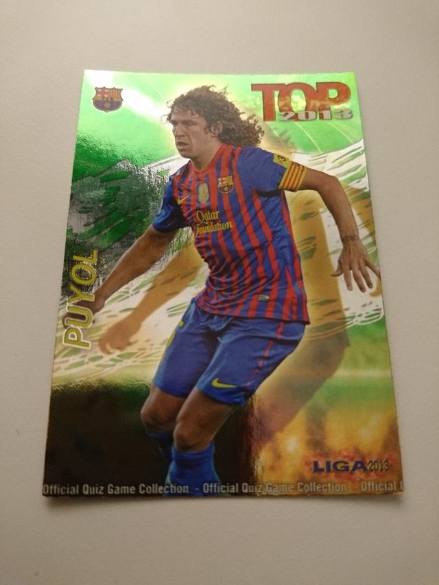 Cromo Puyol Top verde liso 2013