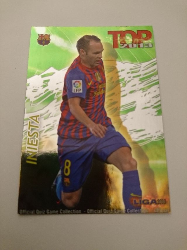 Cromo Iniesta Top verde liso 2013