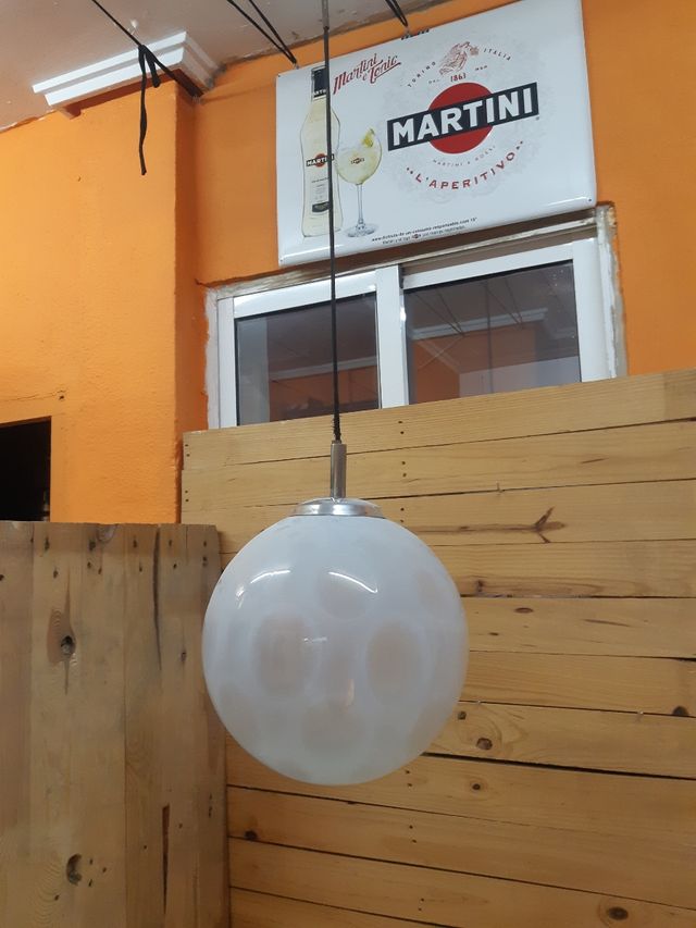 lámpara vintage tulipa gran formato de techo