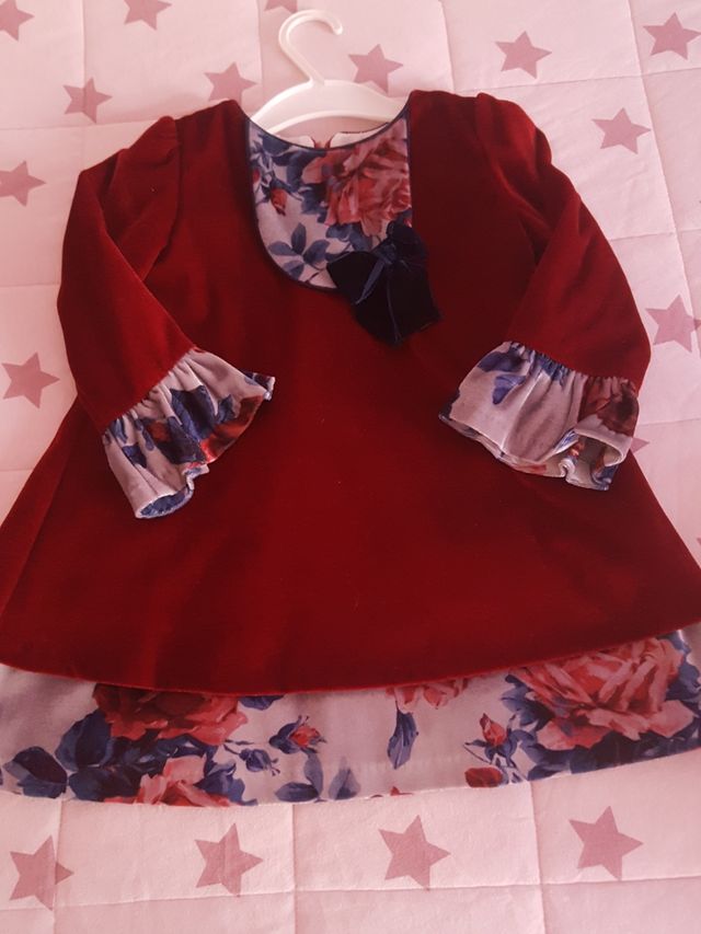 vestido terciopelo 3 años