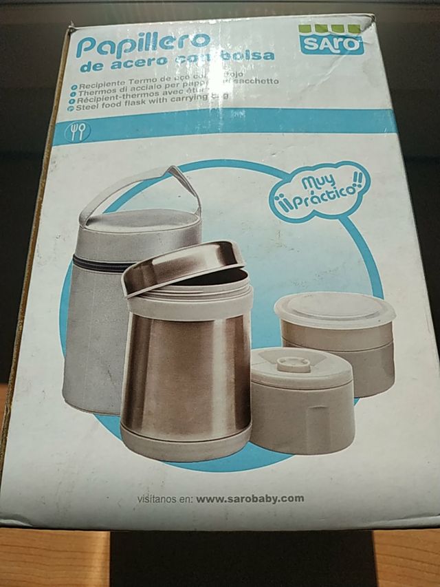 Termo papillero de acero