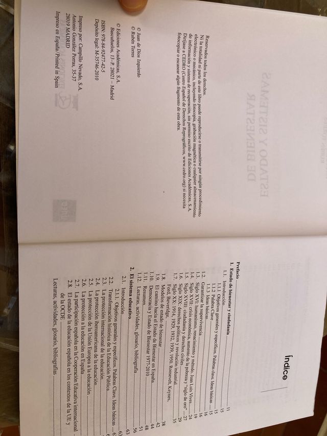 Libro Codigo civil
Estado y Sistemas de bienestar