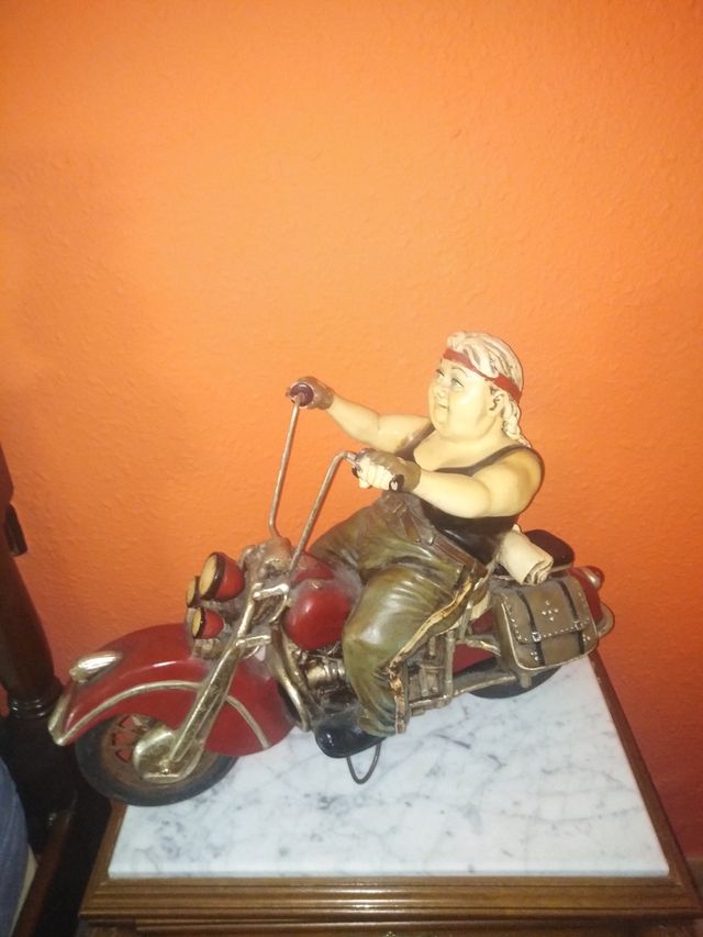 motera en moto Indian