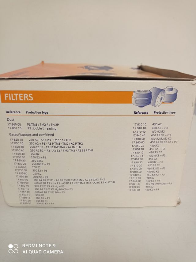 MASCHERA DI PROTEZIONE RESPIRATORIA COMPLETA.