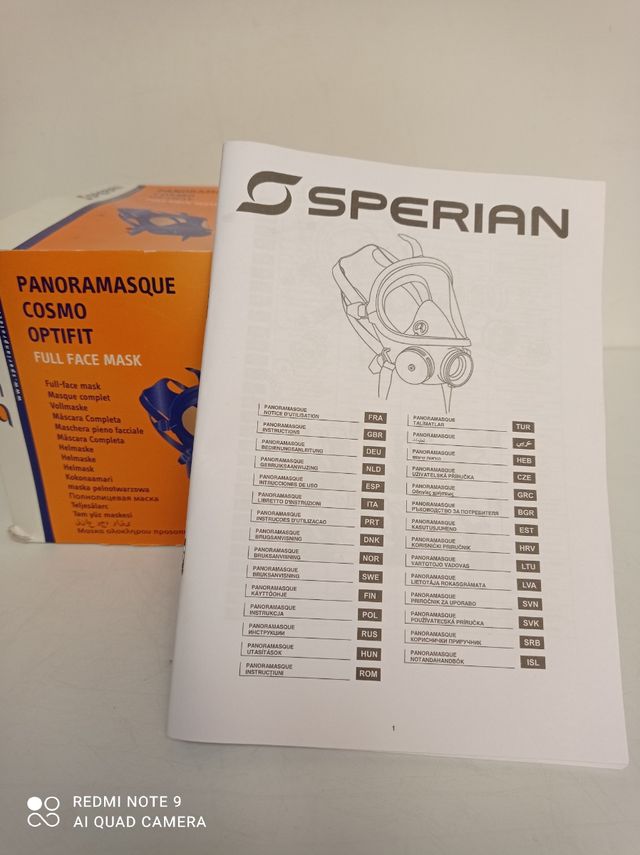 MASCHERA DI PROTEZIONE RESPIRATORIA COMPLETA.