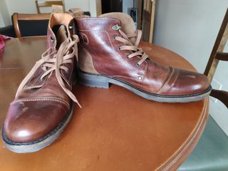 Botines hombre piel talla 45 cuero hecho en España de segunda mano por 40  EUR en A Coruña en WALLAPOP